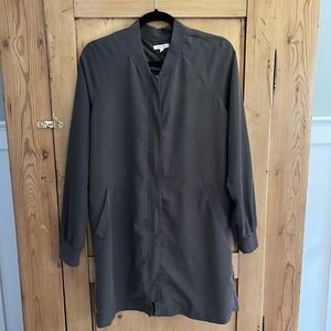 Pleione zip front lightweight jacket - olive gray